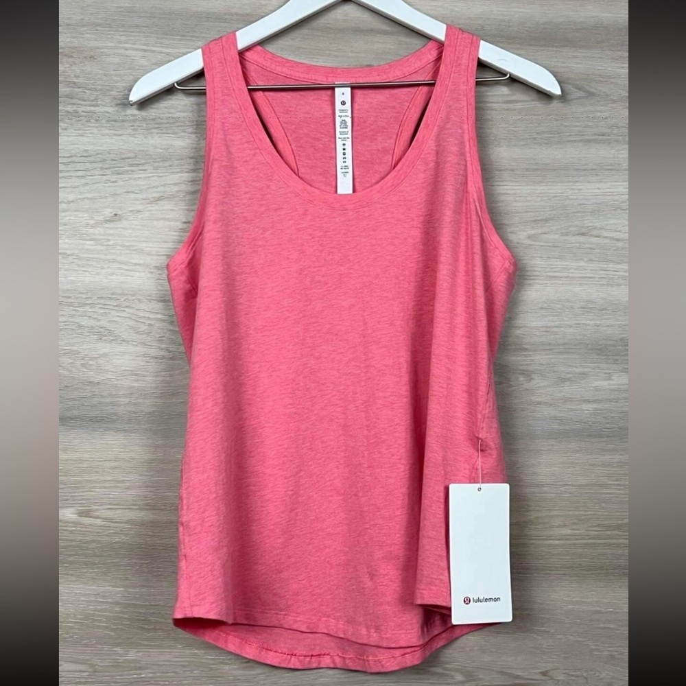 Lululemon Heathered Pink Love Tank